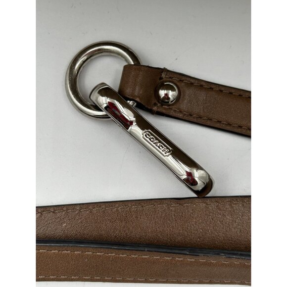 COACH Poppy Signature Glam Tote Women’s Bag Khaki Brown 19966 Retro Designer - Picture 6 of 14